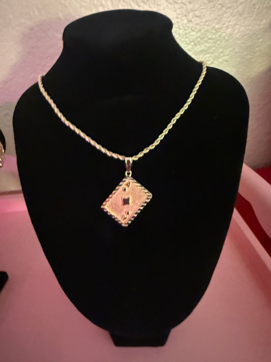 Royal flush necklace